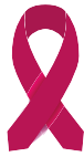 nastro colorato simbolo consapevolezza tumore seno